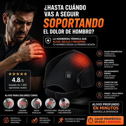 Hombrera Térmica - Alivia Dolor y Rigidez con Calor Terapéutico - Imagen 2
