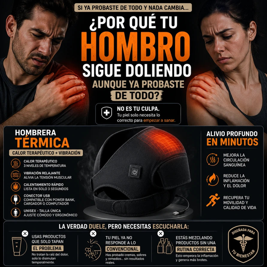 Hombrera Térmica - Alivia Dolor y Rigidez con Calor Terapéutico - Imagen 3