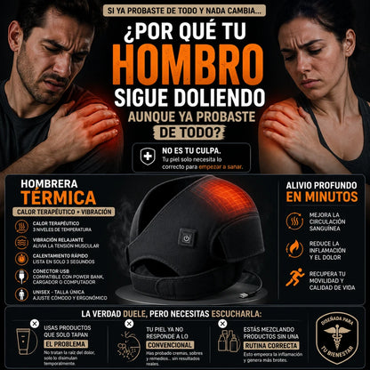Hombrera Térmica - Alivia Dolor y Rigidez con Calor Terapéutico - Imagen 3