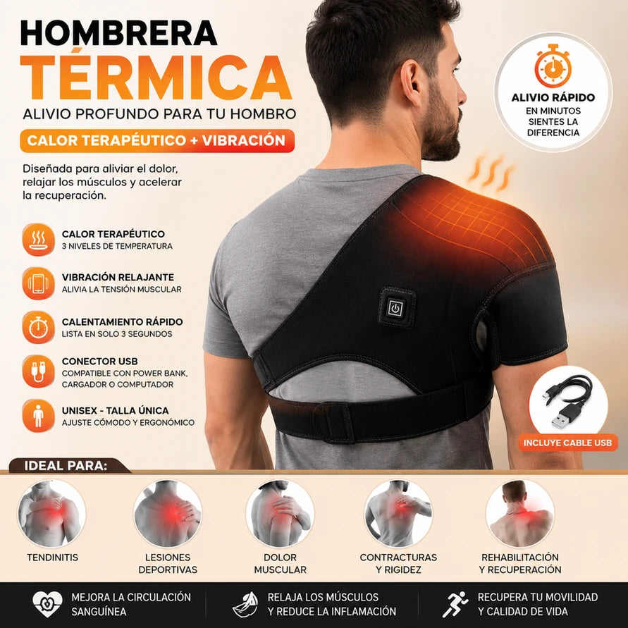 Hombrera Térmica - Alivia Dolor y Rigidez con Calor Terapéutico - Imagen 4
